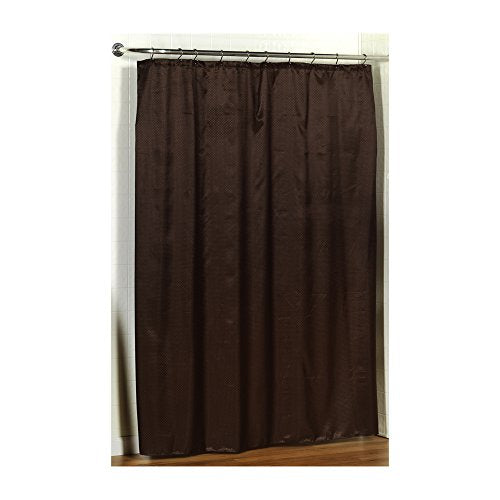 Park Avenue Deluxe Collection Park Avenue Deluxe Collection  inch Lauren inch  Dobby Fabric Shower Curtain in Brown