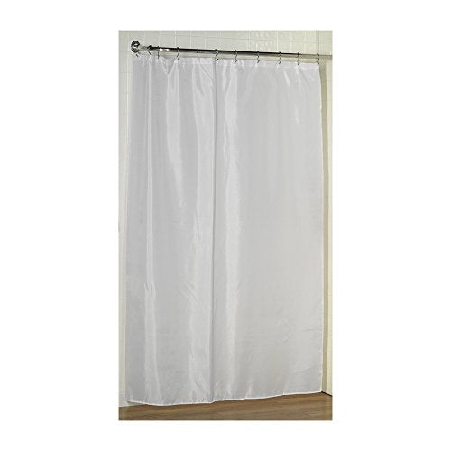 Park Avenue Deluxe Collection Park Avenue Deluxe Collection Extra Long (78'') Polyester Fabric Shower Curtain Liner in White