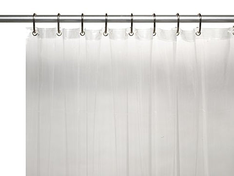 Park Avenue Deluxe Collection Park Avenue Deluxe Collection Shower Stall-Sized 8 Gauge Vinyl Shower Curtain Liner in Super Clear