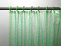 Royal Bath 3D Effect Embossed 5-Gauge PEVA Shower Curtain with Built-in Hooks (70 inch  x 72 inch ) - Electric Green