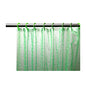 Park Avenue Deluxe Collection Park Avenue Deluxe Collection Green Embossed PEVA Shower Curtain with Built-in Hooks