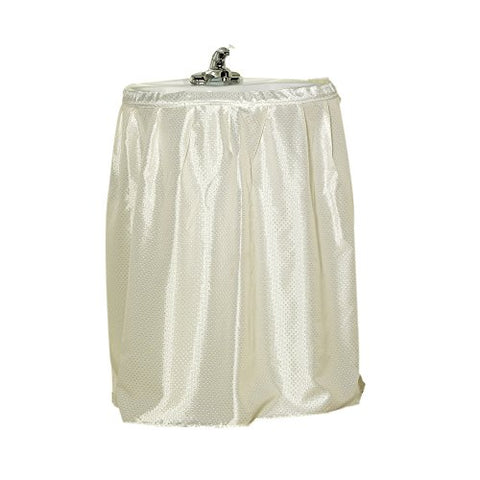 Park Avenue Deluxe Collection Park Avenue Deluxe Collection  inch Lauren inch  Diamond-Piqued 100% Polyester Sink Drape in Ivory