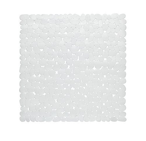 Park Avenue Deluxe Collection Park Avenue Deluxe Collection Stall Size inch Pebbles inch  Vinyl Bath Mat in white