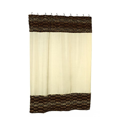 Park Avenue Deluxe Collection Park Avenue Deluxe Collection  inch Zuri inch  Faux Fur-Trimmed Shower Curtain