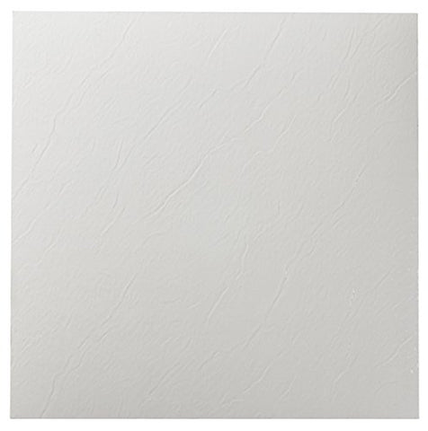 Roman Palace Collection 20 Pack of 12 inch  x 12 inch  Self Adhesive High Gloss (No Wax) Finish 1.2mm Thick Vinyl Tiles - White