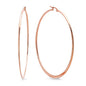 Ben and Jonah 18KT Rose Gold Fancy Ladies 40MM Hoop Earrings