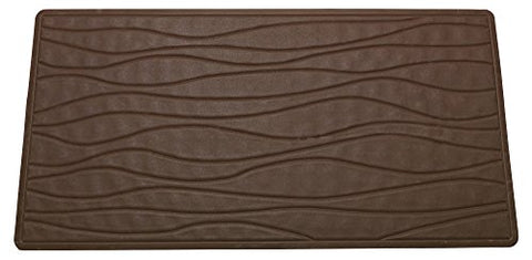 Royal Bath Slip Resistant Rubber Bath Mat (16 inch  x 28 inch ) - Brown