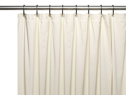 Royal Bath Extra Heavy 8 Gauge Vinyl Shower Curtain Liner with Metal Grommets (72 inch  x 72 inch ) - Bone