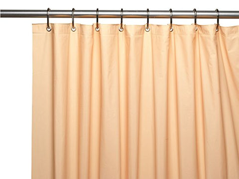 Royal Bath Heavy 4 Gauge Vinyl Shower Curtain Liner with Weighted Magnets and Metal Grommets (72 inch  x 72 inch ) - Peach