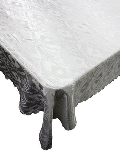 Majestic Giftware TC60108 Polyester Table Cloth with Matching Challah Cover 60 by 108-Inch