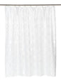 Royal Bath Collection Circle Line Fabric Shower Curtain 70 inch  x 72 inch  (White)