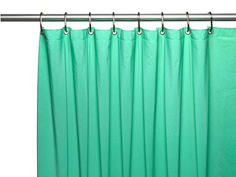 Park Avenue Deluxe Collection Park Avenue Deluxe Collection Hotel Collection 8 Gauge Vinyl Shower Curtain Liner w/ Weighted Magnets and Metal Grommets in Jade