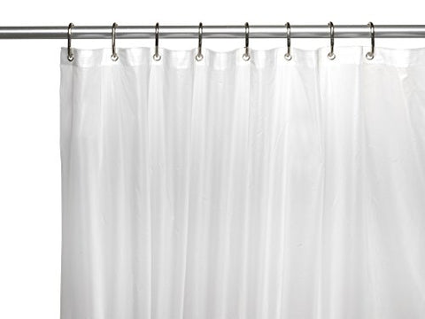 Splish Splash Jumbo Size Extra Heavy 10 Gauge PEVA Non-Toxic Shower Curtain Liner with Metal Grommets (72 inch  x 96 inch ) - Super Clear