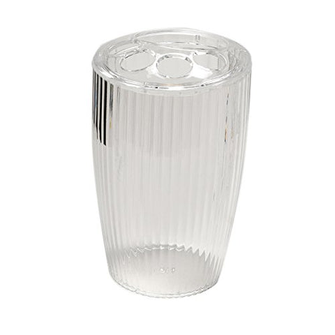 Park Avenue Deluxe Collection Park Avenue Deluxe Collection Clear Rib-Textured Toothbrush Holder