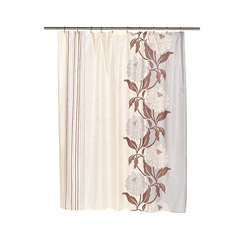 Park Avenue Deluxe Collection Park Avenue Deluxe Collection  inch Chelsea inch  Fabric Shower Curtain in Chocolate