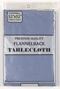 Dinner Collection by Bon Appetit Solid Color Vinyl Tablecloth with Polyester Flannel Backing - Slate Rectangle (52 inch  x 70 inch )
