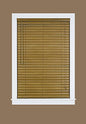 Plantation Collection Vinyl Venetian 2-Inch Mini Blind - Woodtone - 27 inch  x 64 inch  (Actual Measurement 26.5 inch  x 64 inch )