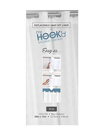 Park Avenue Deluxe Collection Park Avenue Deluxe Collection Pre Hooked? Replacement PEVA Liner in Frosty Clear