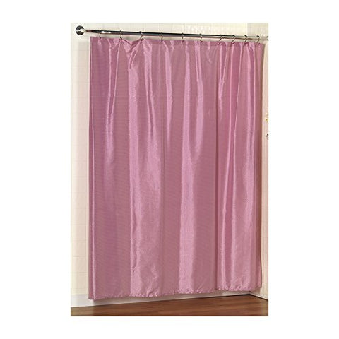 Park Avenue Deluxe Collection Park Avenue Deluxe Collection Lauren Dobby Fabric Shower Curtain in Rose