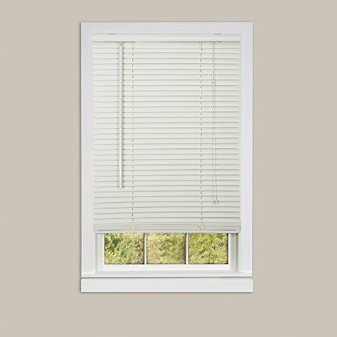 Ben&Jonah Collection Deluxe Sundown 1 inch  Room Darkening Mini Blind 31x64 - Alabaster