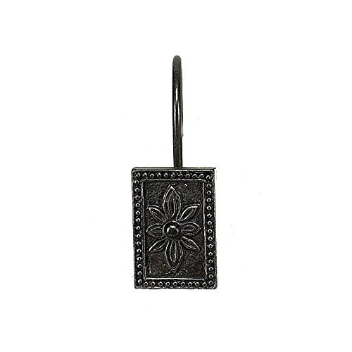 Park Avenue Deluxe Collection Park Avenue Deluxe Collection  inch Carlisle inch  Resin Shower Curtain Hooks in Oil Rubbed Bronze