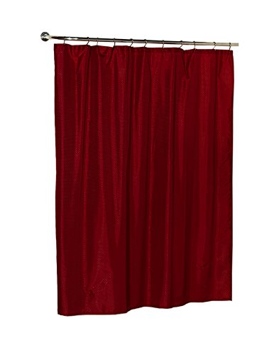 Park Avenue Deluxe Collection Park Avenue Deluxe Collection  inch Lauren inch  Dobby Fabric Shower Curtain in Burgundy