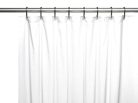 Park Avenue Deluxe Collection Park Avenue Deluxe Collection Hotel Collection 8 Gauge Vinyl Shower Curtain Liner w/ Metal Grommets in White