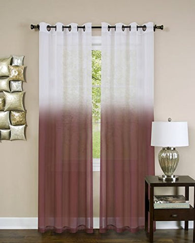 Park Avenue Collection Essence Panel - 52x84 - Burgundy