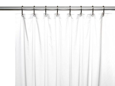 Royal Bath Extra Heavy 8 Gauge Vinyl Shower Curtain Liner with Metal Grommets (72 inch  x 72 inch ) - White