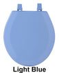 Ben&Jonah Collection Fantasia 17 Inch Light Blue Standard Wood Toilet Seat