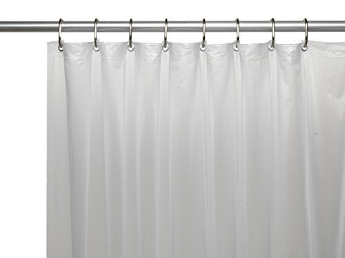 Park Avenue Deluxe Collection Park Avenue Deluxe Collection Hotel Collection 8 Gauge Vinyl Shower Curtain Liner w/ Metal Grommets in Frosty Clear