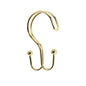 Park Avenue Deluxe Collection Park Avenue Deluxe Collection Double Shower Curtain Hook in Brass