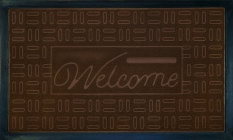 Park Avenue Collection Welcome Mat 18x30 Parquet - Coffee