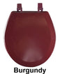 Ben&Jonah Collection Fantasia 17 Inch Burgundy Standard Wood Toilet Seat