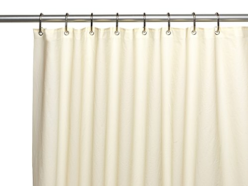 Royal Bath Stall Size Extra Heavy 10 Gauge PEVA Non-Toxic Shower Curtain Liner with Metal Grommets (54 inch  x 78 inch ) - Ivory