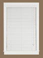 Park Avenue Collection Madera Falsa 2 inch  Faux Wood Plantation Blind 33x64 - White