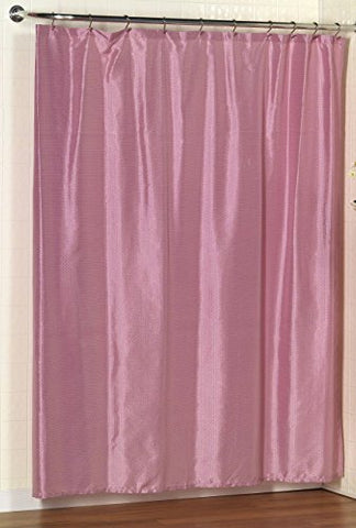 BenandJonah Collection Fabric Shower Curtain 70 x 72 inch  Dobby Rose