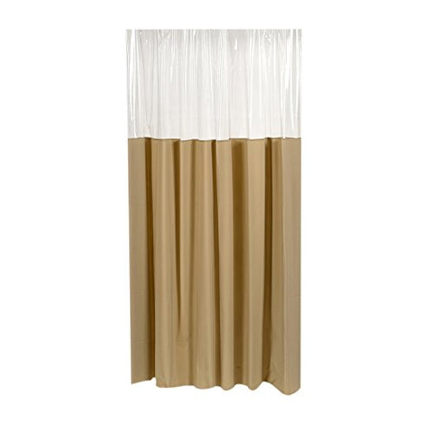 Park Avenue Deluxe Collection Park Avenue Deluxe Collection  inch Window inch  Vinyl Shower Curtain in Linen