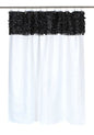 Latin Fever Dance Party Fabric Shower Curtain 70 inch  x 72 inch  (Black & White)