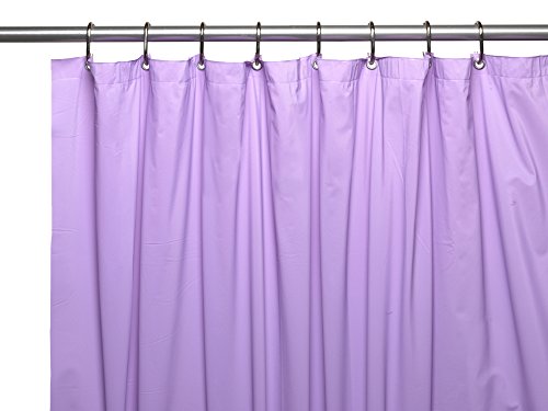 Park Avenue Deluxe Collection Park Avenue Deluxe Collection Premium 4 Gauge Vinyl Shower Curtain Liner w/ Weighted Magnets and Metal Grommets in Lilac