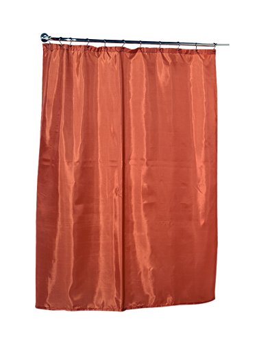 Park Avenue Deluxe Collection Park Avenue Deluxe Collection Standard-Sized Polyester Fabric Shower Curtain Liner in Tangerine