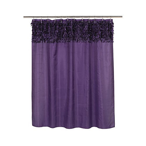 Park Avenue Deluxe Collection Park Avenue Deluxe Collection  inch Jasmine inch  Fabric Shower Curtain in Purple