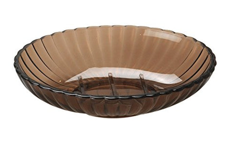 Park Avenue Deluxe Collection Park Avenue Deluxe Collection Brown Rib-Textured Soap Dish