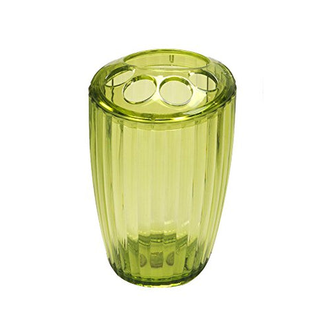 Park Avenue Deluxe Collection Park Avenue Deluxe Collection Palm Green Rib-Textured Toothbrush Holder