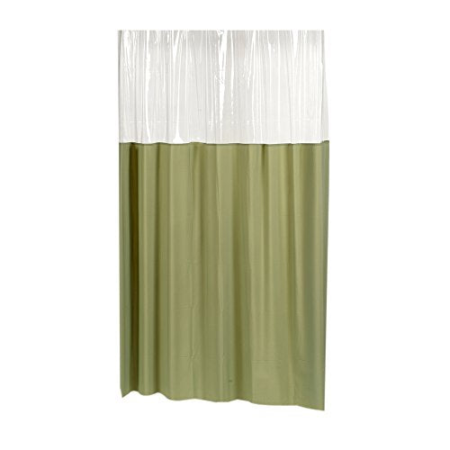 Park Avenue Deluxe Collection Park Avenue Deluxe Collection  inch Window inch  Vinyl Shower Curtain in Sage