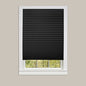 Park Avenue Collection 1-2-3 Vinyl Room Darkening Temporary Pleated Shade - Black - 36x75 6 Pack