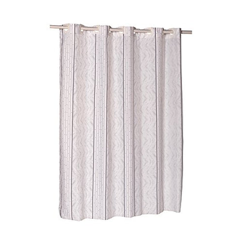 Park Avenue Deluxe Collection Park Avenue Deluxe Collection EZ-ON?  inch Astor inch  Polyester Shower Curtain in Sage on Ivory