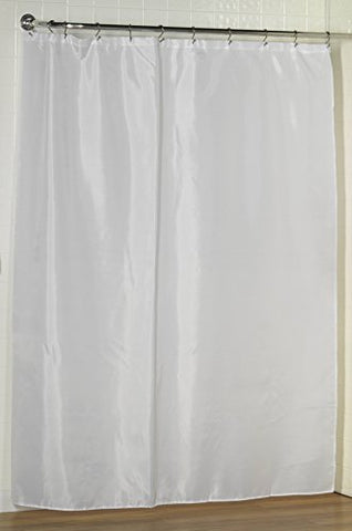 Royal Bath Water Repellant Fabric Shower Curtain Liner with Weighted Hem (70 inch  x 72 inch ) - White