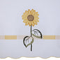 Ben&Jonah Collection Sun Blossoms Embellished Tier and Valance Window Curtain Set - 56x24 - Multi
