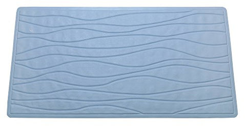 Royal Bath Slip Resistant Rubber Bath Mat (16 inch  x 28 inch ) - Slate Blue